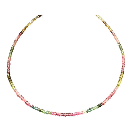 14k Solid Gold Watermelon Tourmaline